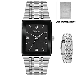 BULOVA MEN'S QUADRA BRACELET WATCH