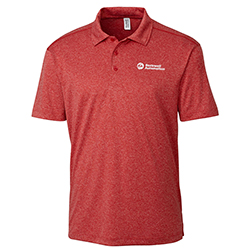 CLIQUE CHARGE ACTIVE POLO - CARDINAL RED HEATHER